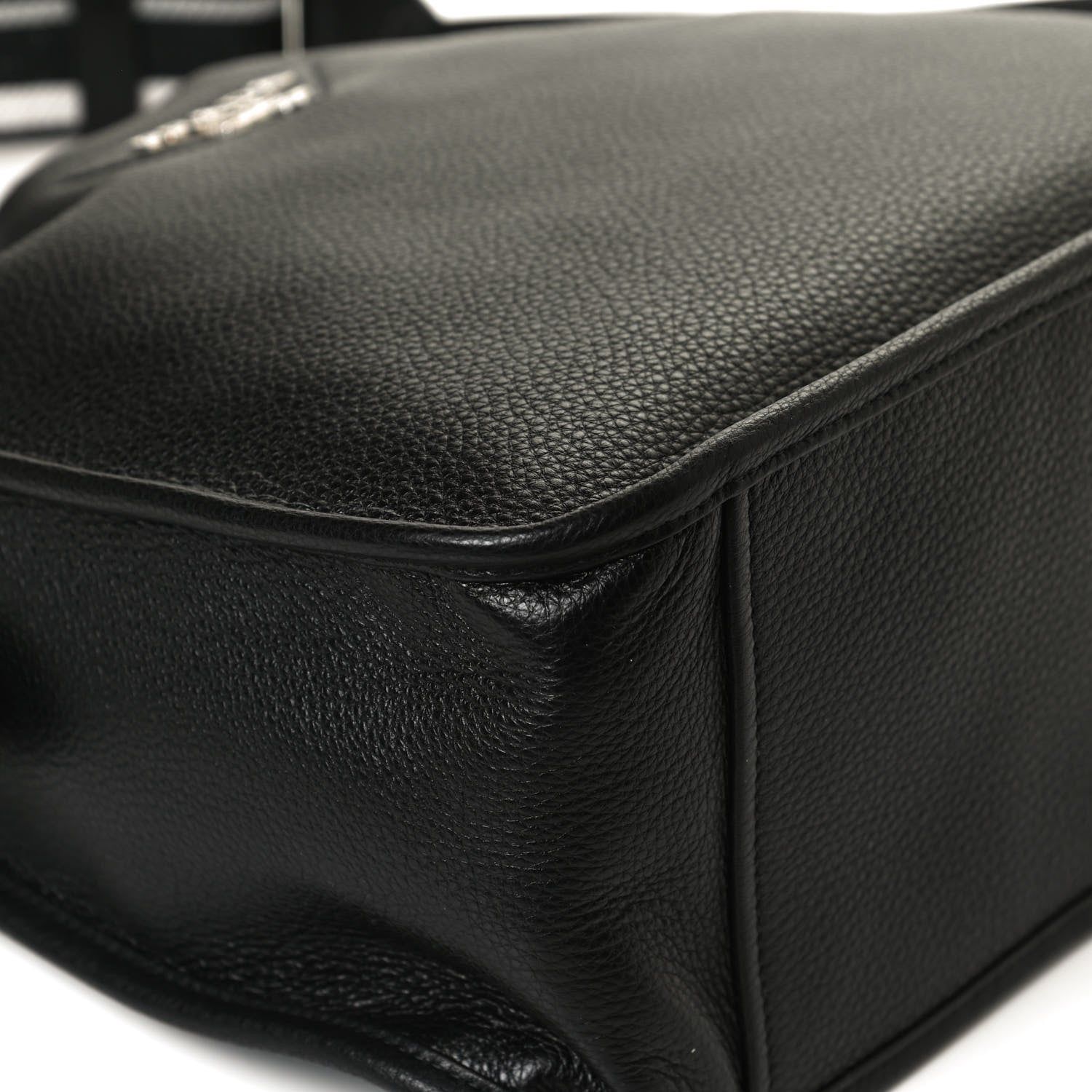 Prada Vitello Daino Soft Hobo Messenger Bag Black 10 of 10