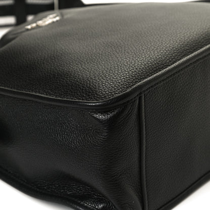 Prada Vitello Daino Soft Hobo Messenger Bag Black 10 of 10