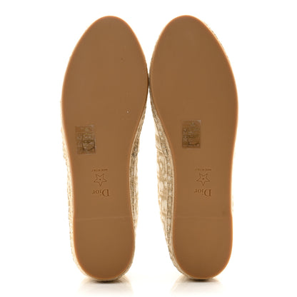 Christian Dior Oblique Embroidered Granville 15mm Espadrilles 41 Cream 5 of 9