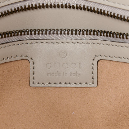 Gucci Calfskin Matelasse Small GG Marmont Shoulder Bag Light Grey 6 of 12