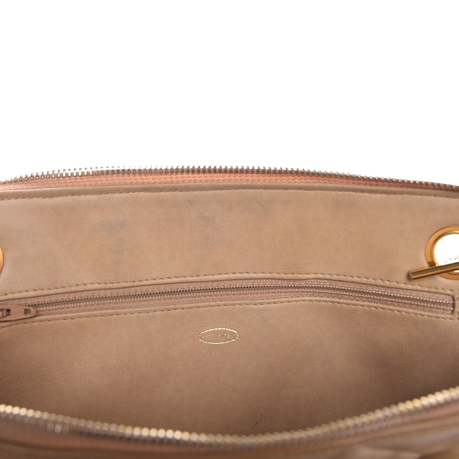 Chanel Lambskin Quilted Shoulder Bag Beige 14 of 21