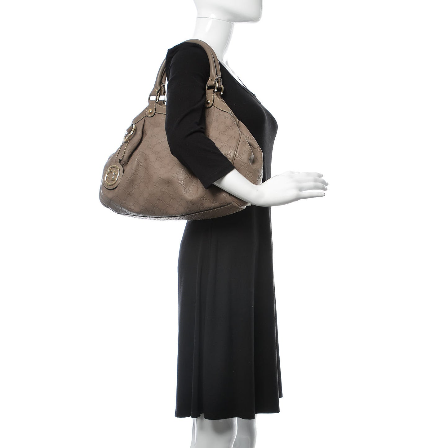 Guccissima Medium Sukey Tote Taupe