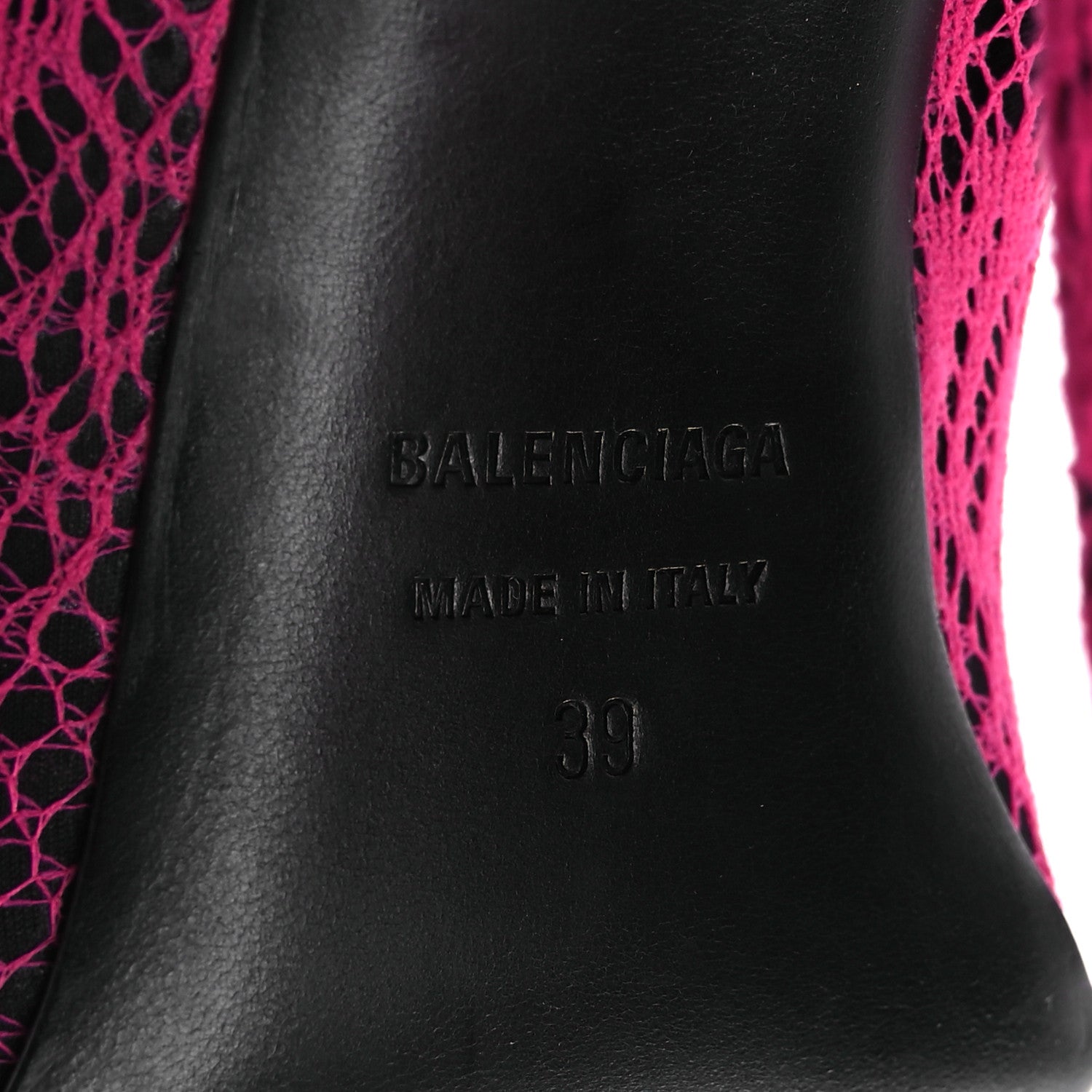 Balenciaga Lace Jersey Pantaleggings Pointed Toe Knife Thigh High Boots 39 Black Pink 8 of 10