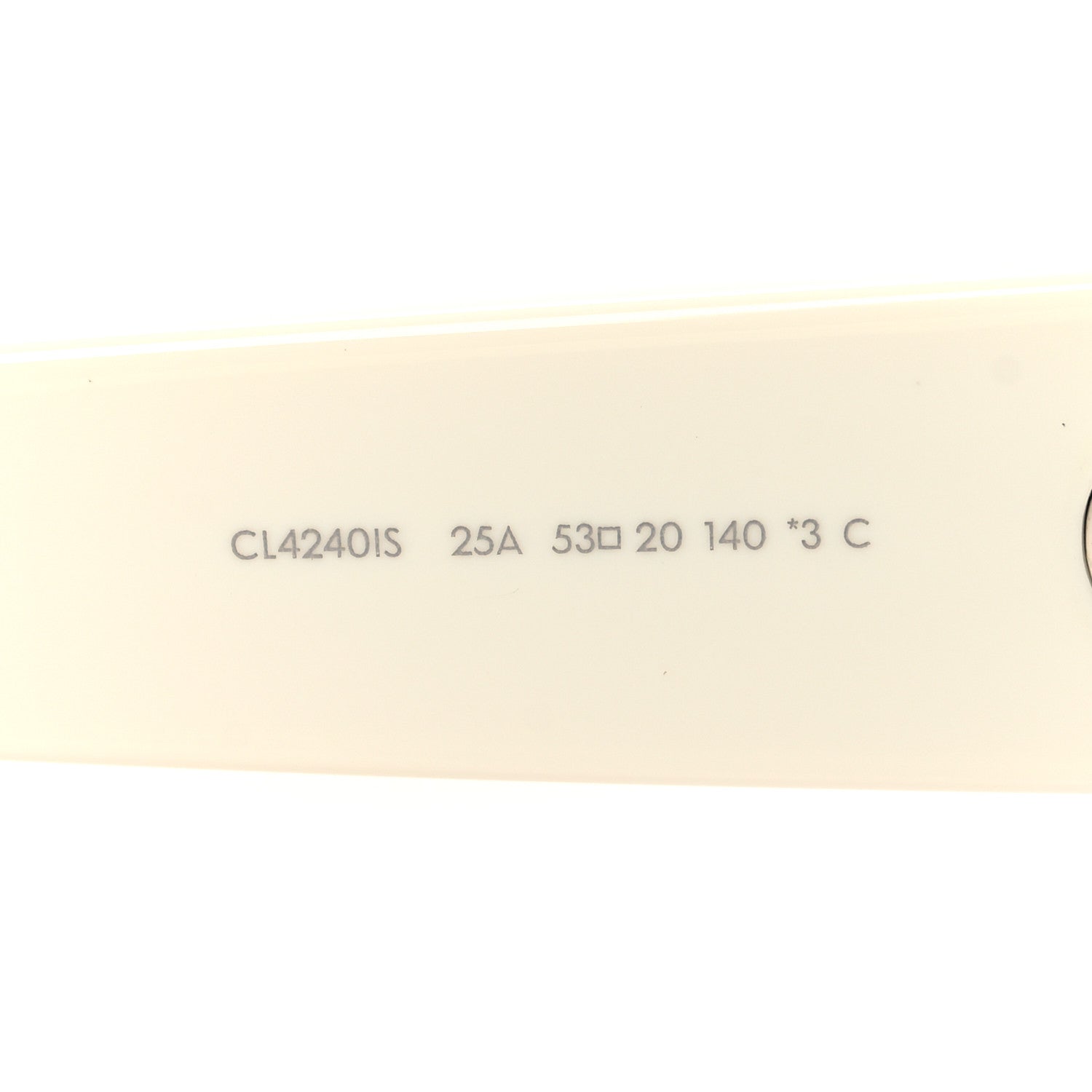 Celine Acetate Crystal Studded Bold 3 Dots Round Sunglasses CL4240IS Ivory Smoke 6 of 7