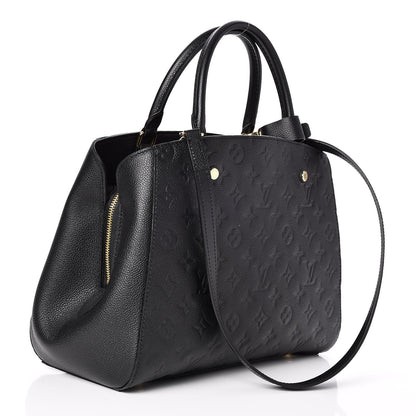 Louis Vuitton Empreinte Montaigne MM Black 3 of 7