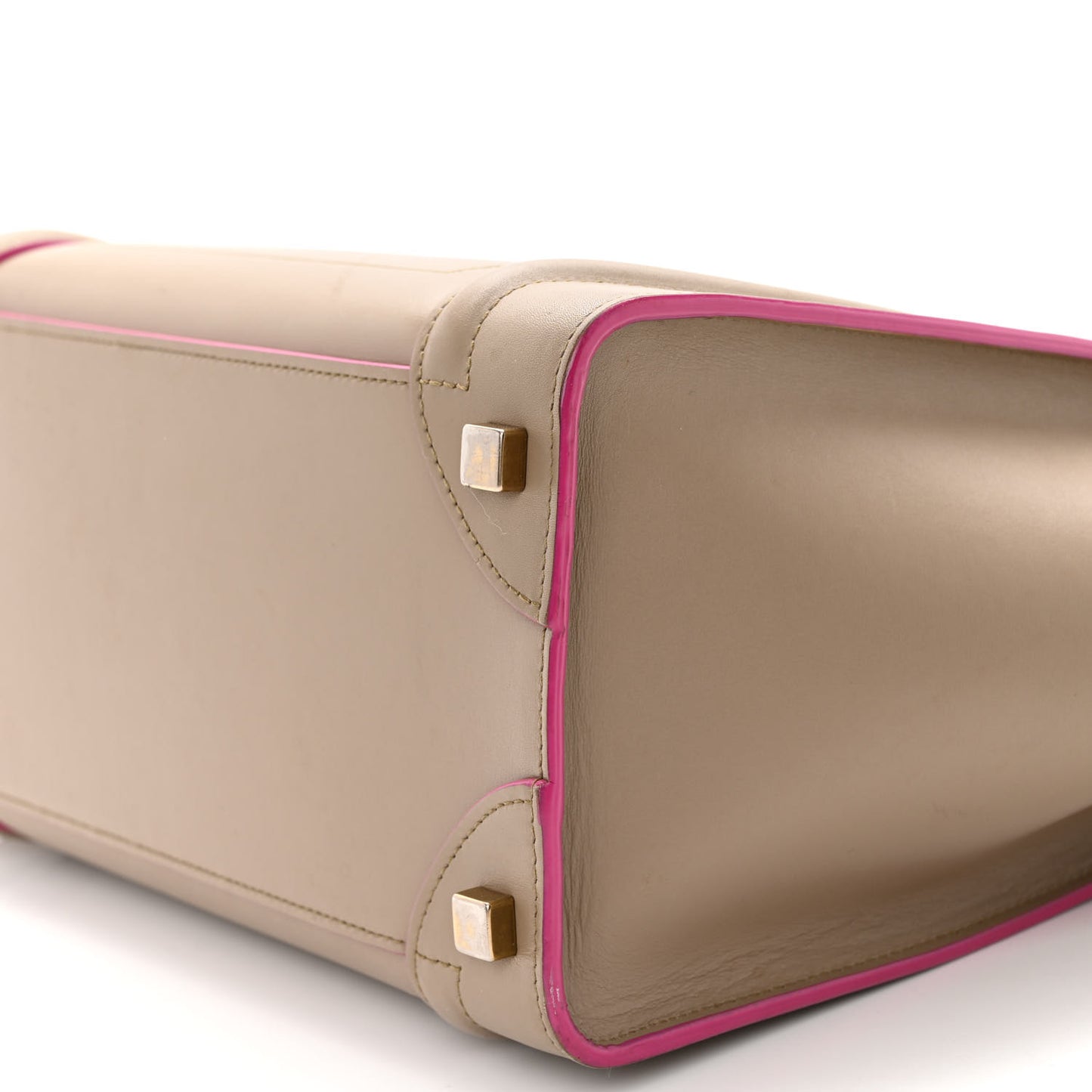 Palmelato Calfskin Micro Luggage Beige