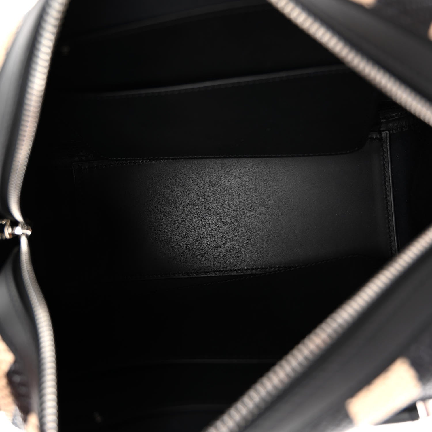 Delvaux Raffia Striped Cool Box MM Satchel Black Naturel 5 of 9