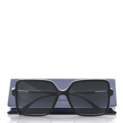 Fendi Square Sunglasses FF 0411/S Black 8 of 8