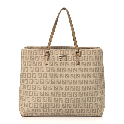 Fendi Zucchino Vitello Tote Beige Tortora 1 of 8