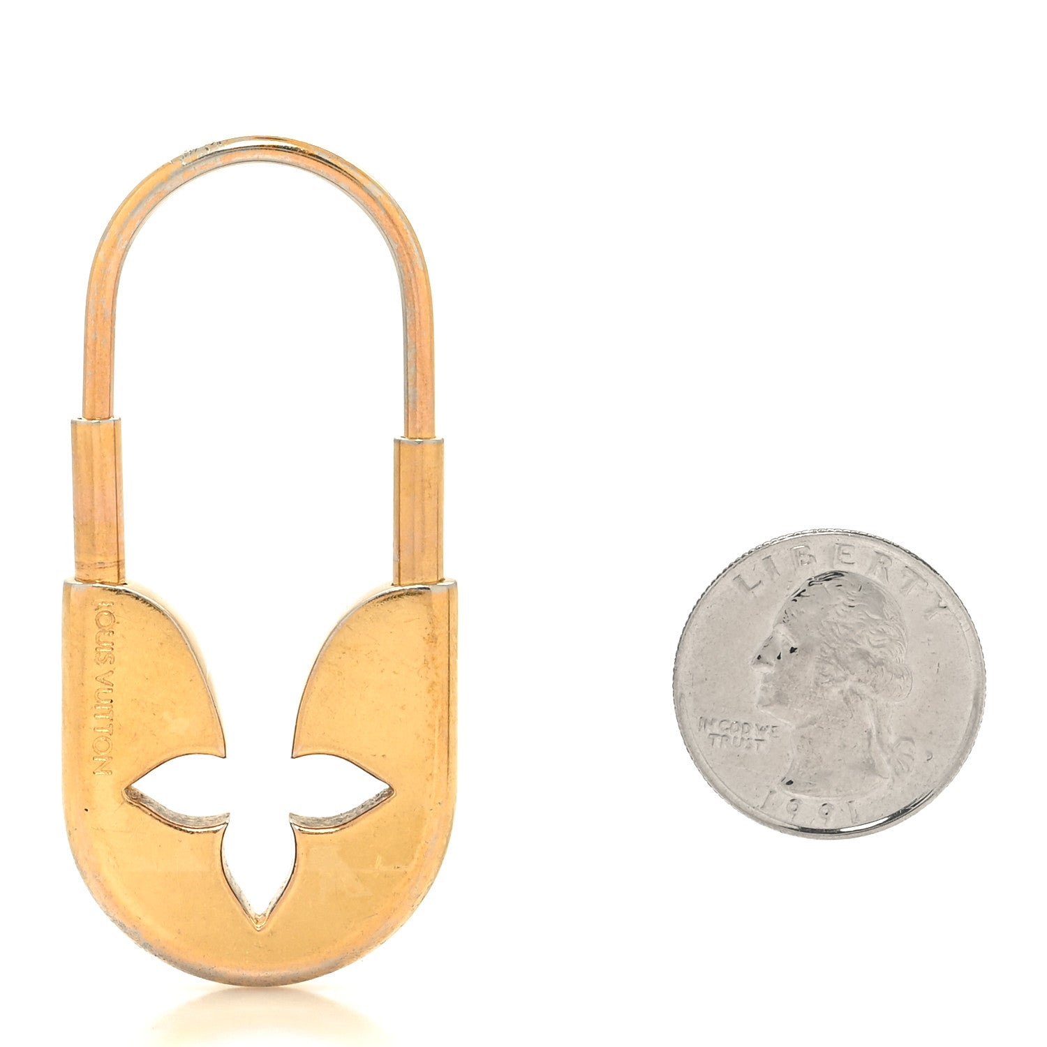 Louis Vuitton Couture Safety Pin Key Holder Gold 2 of 3