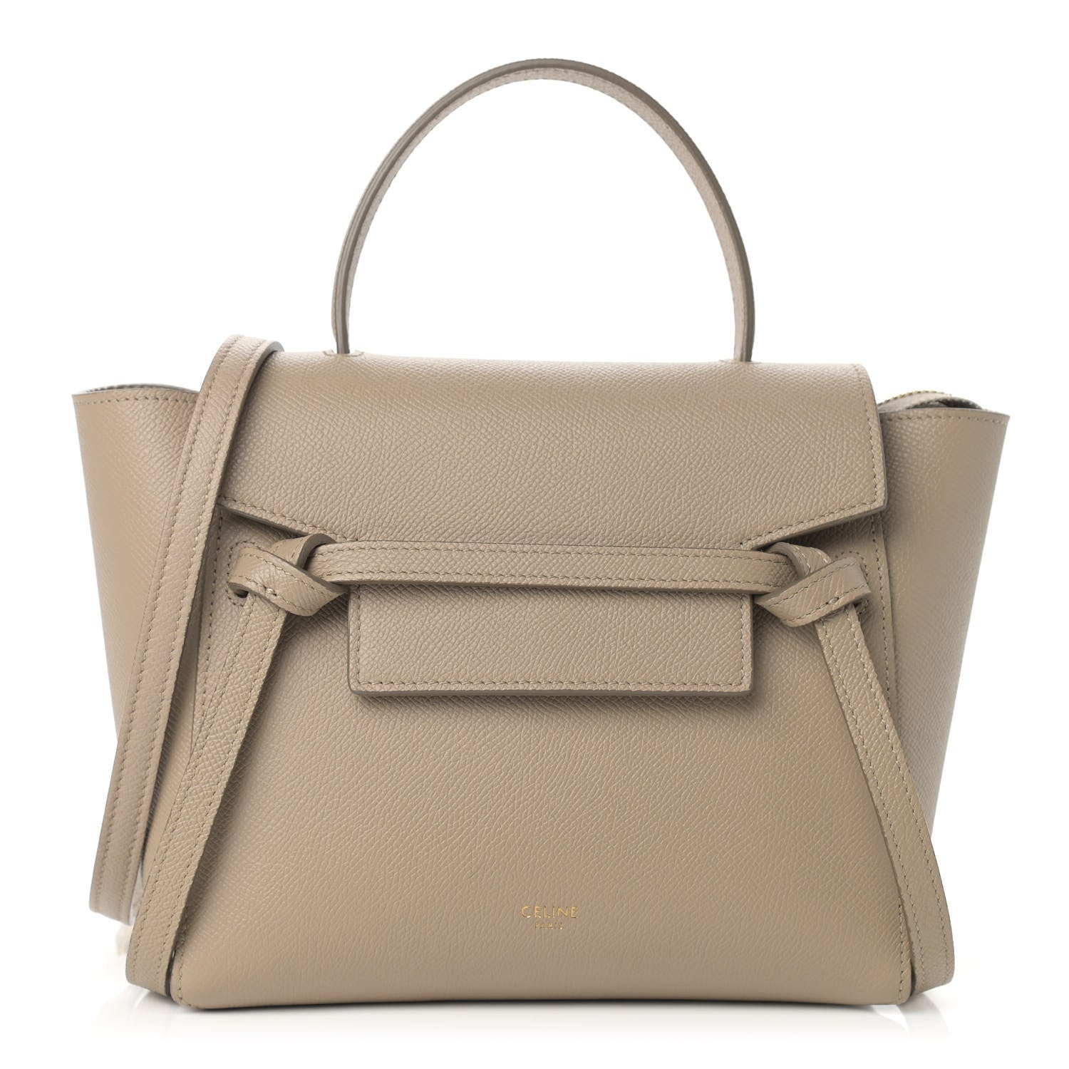 Celine Grained Calfskin Nano Belt Bag Light Taupe 1 of 12
