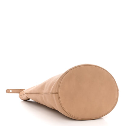 Mansur Gavriel Pebbled Calfskin Zip Bucket Bag Aglio 4 of 9