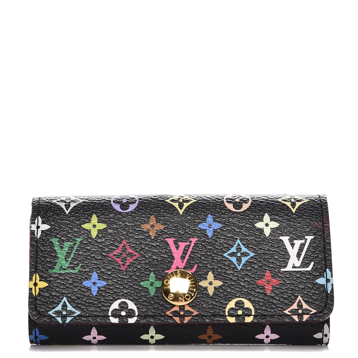 Louis Vuitton Monogram Multicolor Multicles 4 Key Holder Black Grenade 1 of 7