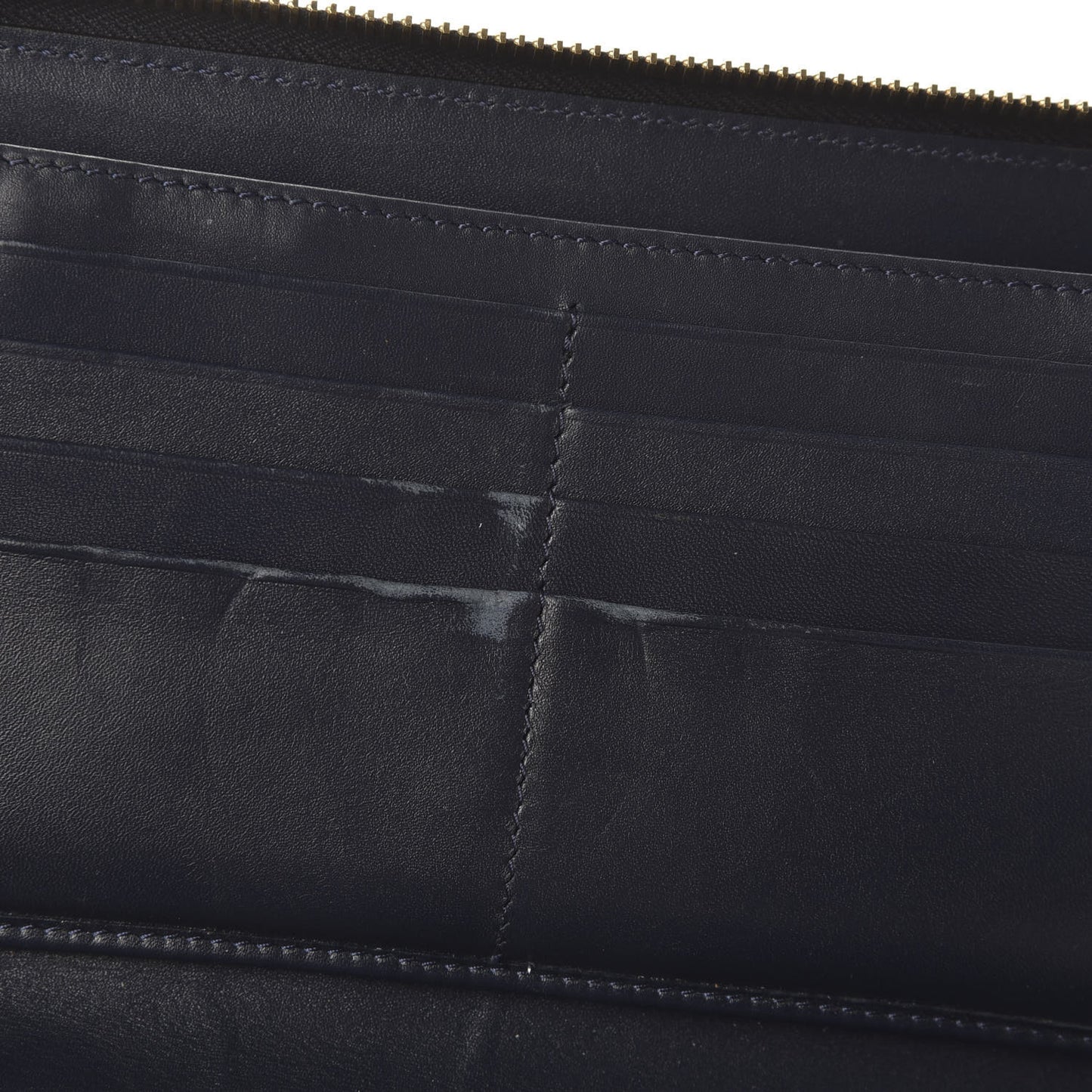 Nappa Rockstud Organizer Zip Around Wallet Marine
