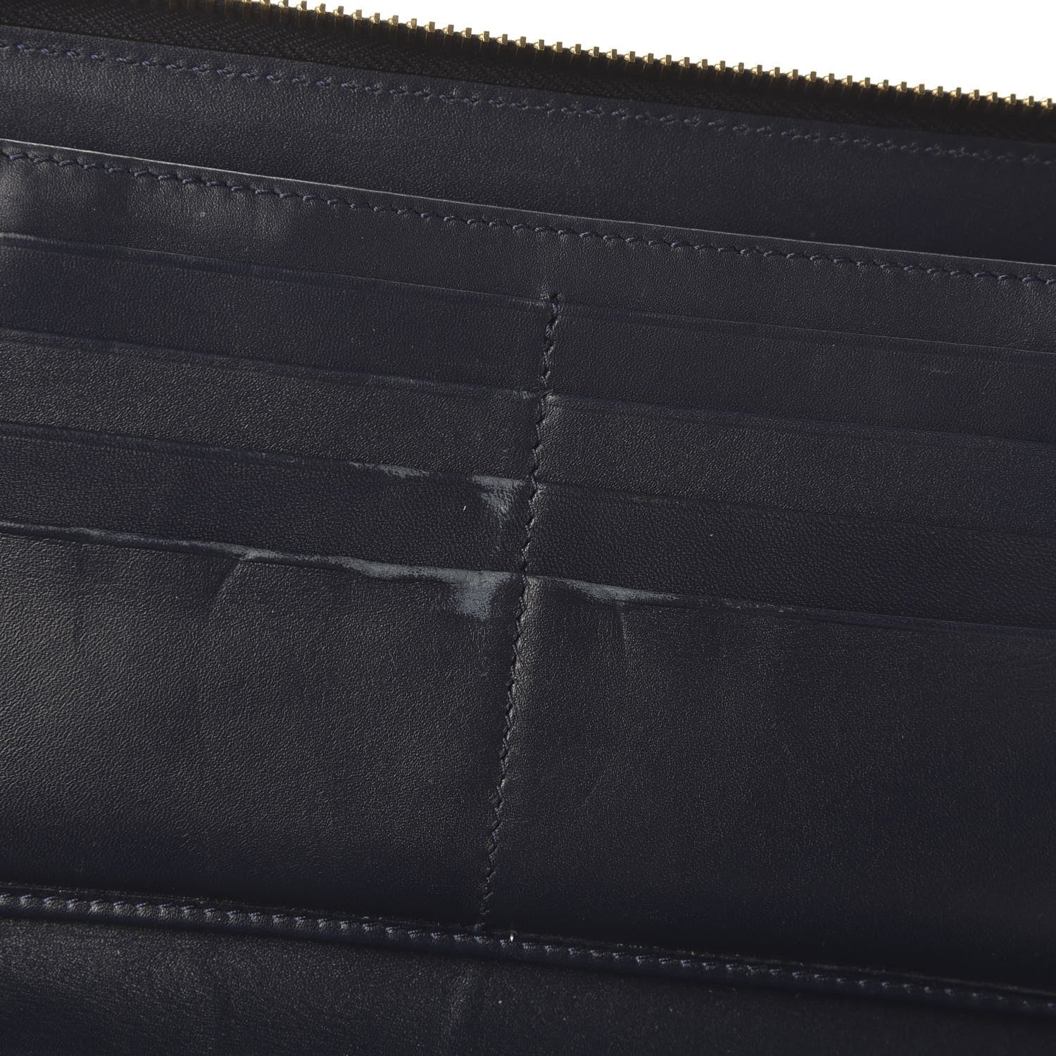 Valentino Garavani Nappa Rockstud Organizer Zip Around Wallet Marine 10 of 10