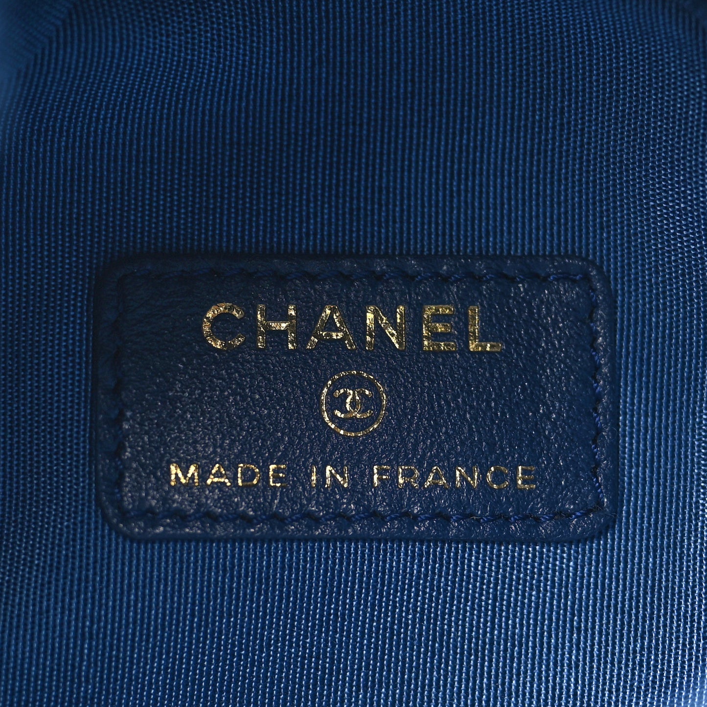 Denim Quilted Mood Mini Bucket With Chain Blue Multicolor