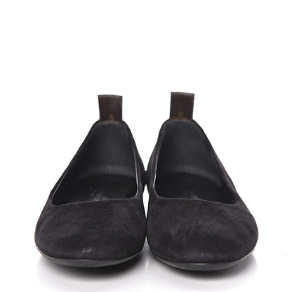 Louis Vuitton Suede Monogram Uniformes Ballet Flats 36.5 Black 2 of 11