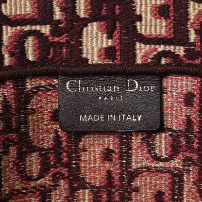 Christian Dior Oblique Large Book Tote Burgundy Multicolor 6 of 8