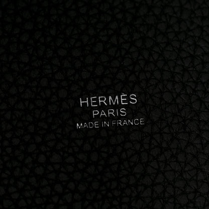 Hermes Taurillon Clemence Monochrome Picotin Lock 18 PM Black 6 of 11