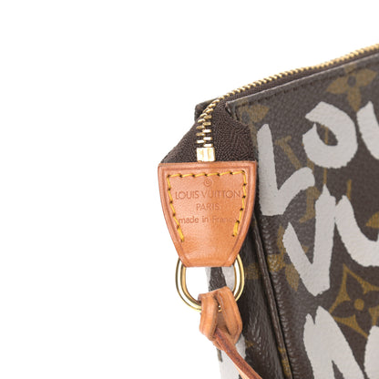 Louis Vuitton Monogram Graffiti Pochette Accessories Silver 6 of 9