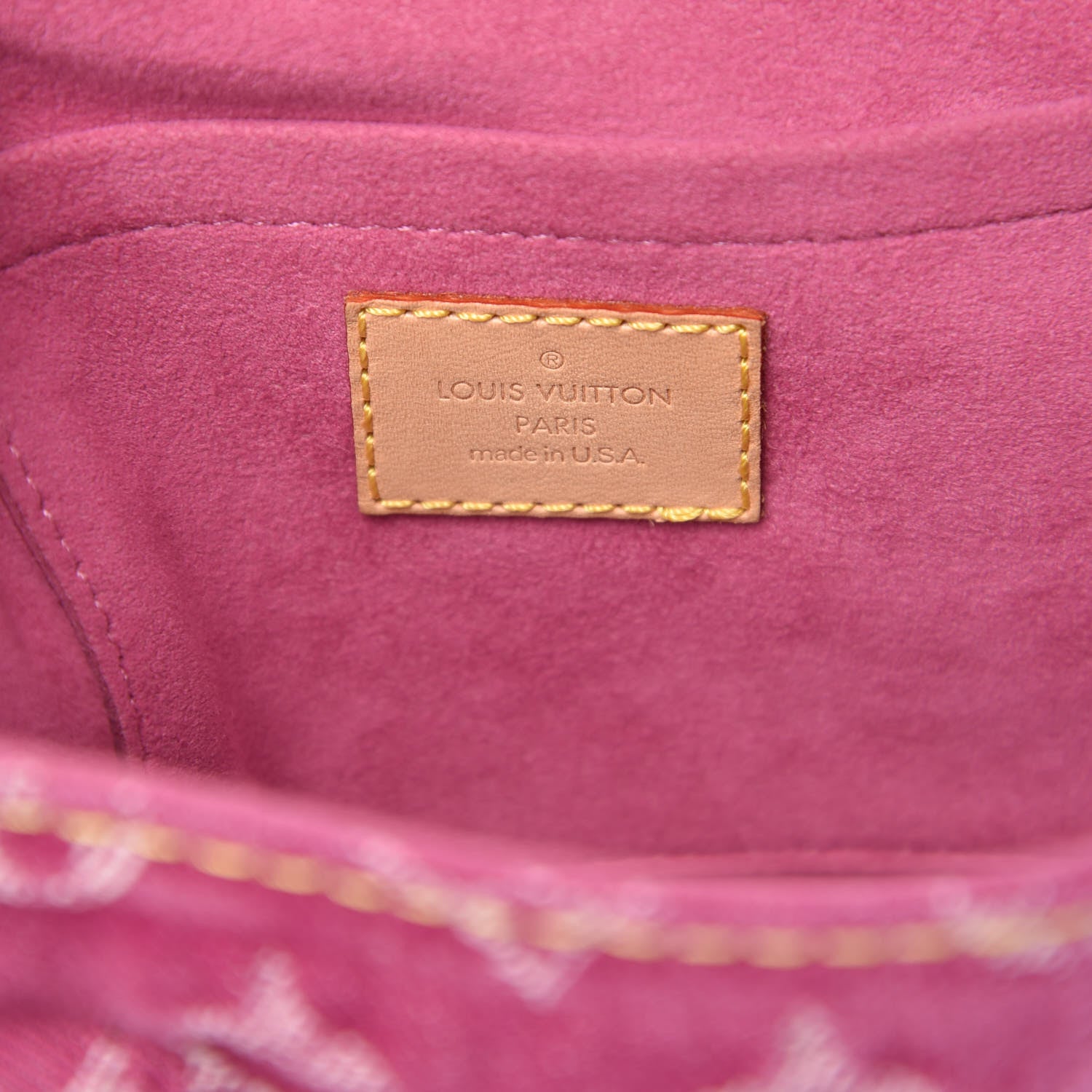 Louis Vuitton Monogram Denim Mini Pleaty Fuchsia 6 of 11