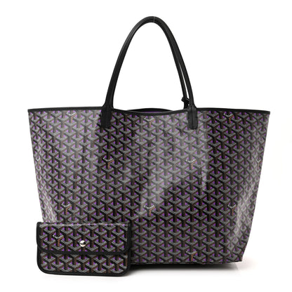 Goyard Goyardine Saint Louis Claire Voie GM Black Purple 1 of 10