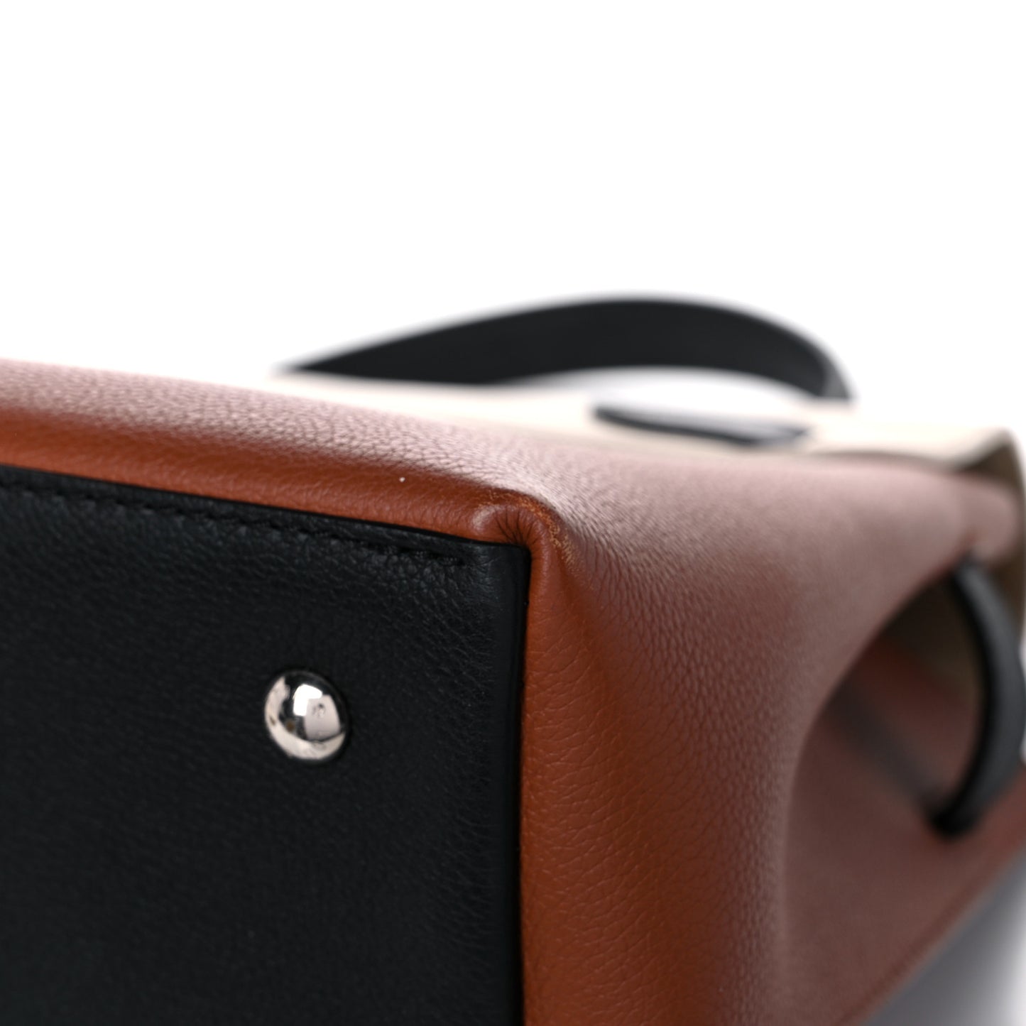 Soft Calfskin Lockme Ever BB Carmel Quartz Black