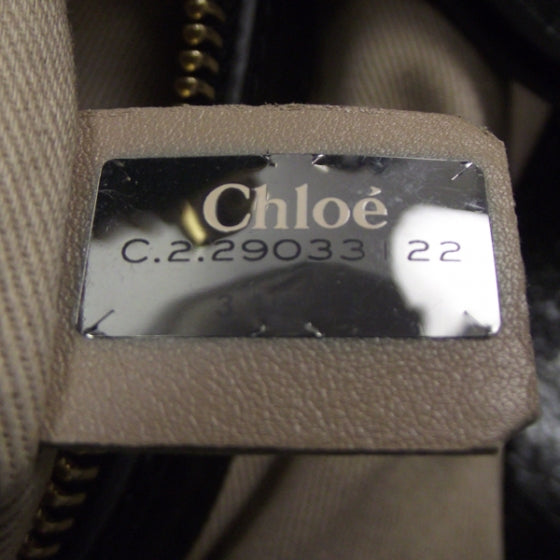 Chloe Leather Heloise Satchel Black 10 of 12
