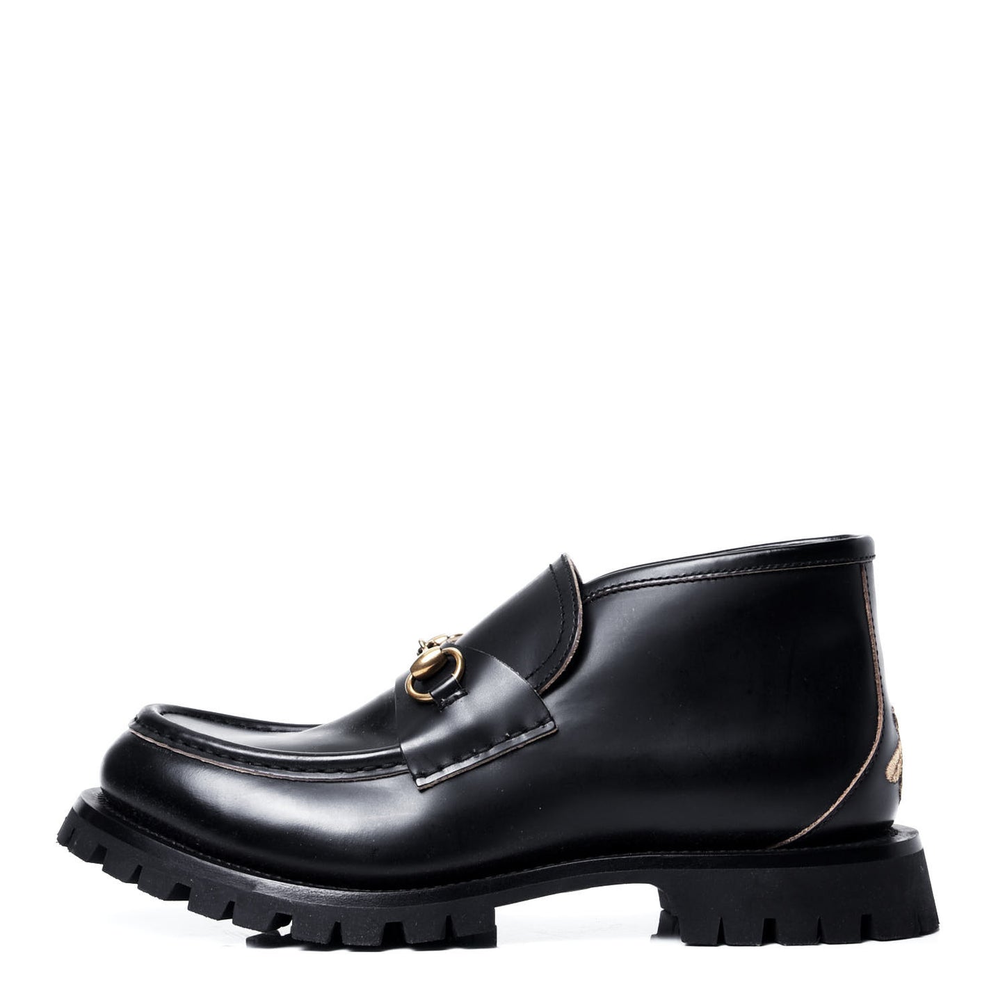 Cordovan Lux Mens Harald Horsebit Ankle Boots 9 Black