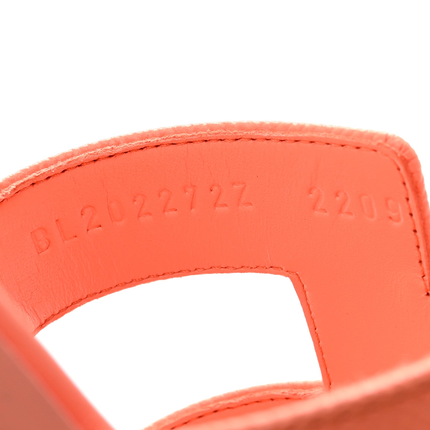 Hermes Epsom Oran Sandals 39.5 Orange Joey 9 of 11