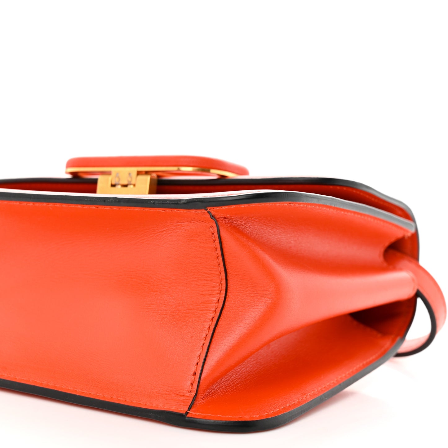 Smooth Calfskin Small VSling Shoulder Bag Orange