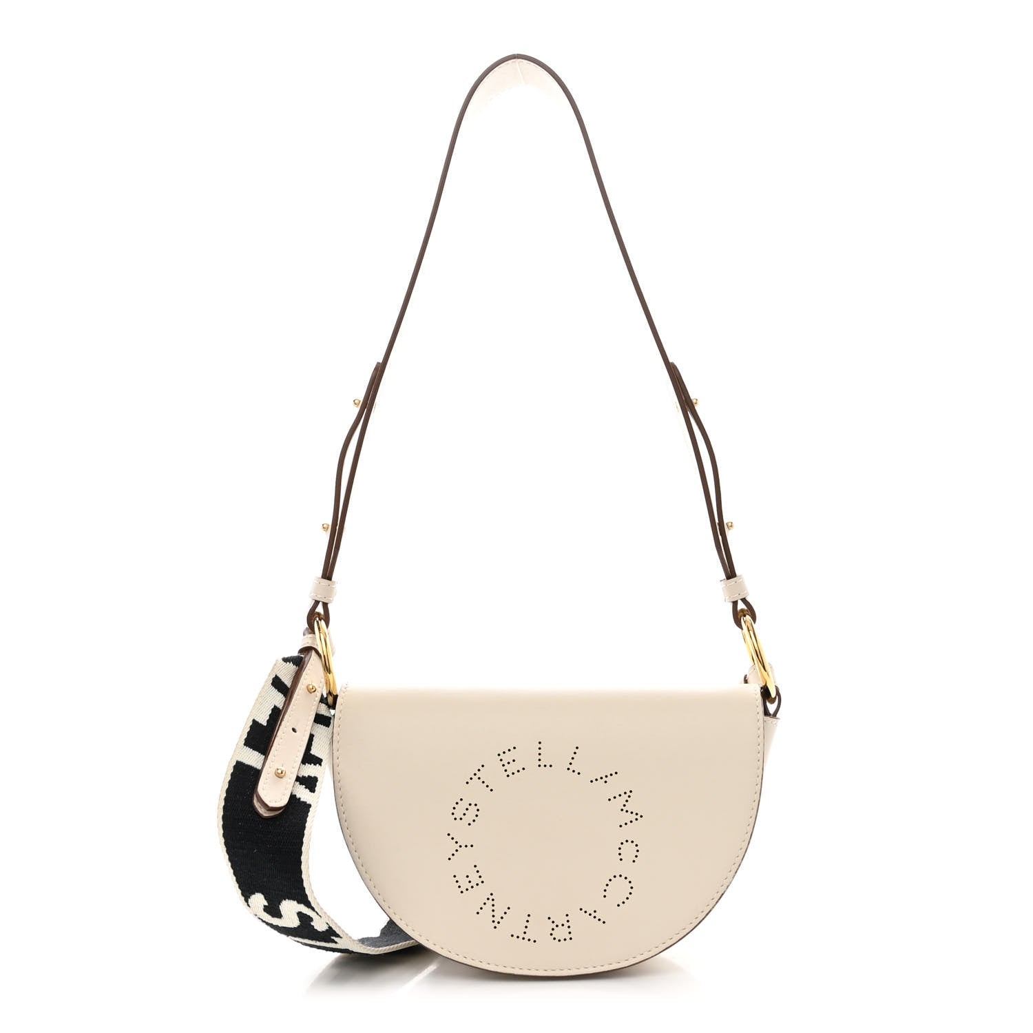 Stella McCartney Eco Soft Alter Nappa Perforated Logo Mini Marlee White 1 of 11