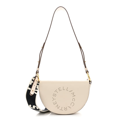 Stella McCartney Eco Soft Alter Nappa Perforated Logo Mini Marlee White 1 of 11