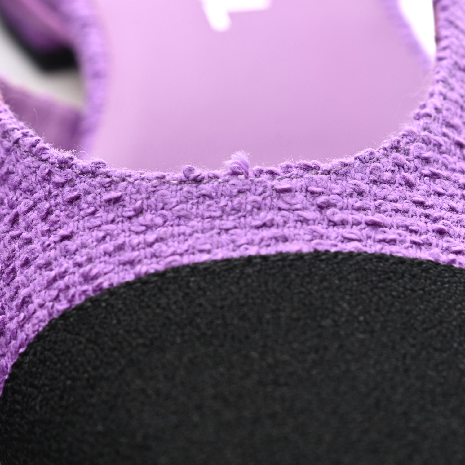 Chanel Fabric Cap Toe CC Slingback Flats 39.5 Purple 9 of 9