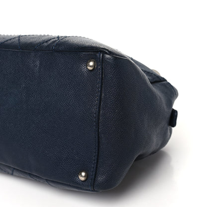 Chanel Distressed Caviar Outdoor Ligne Tote Navy 10 of 12