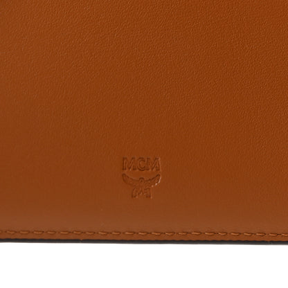 MCM Visetos Bi-Fold Long Wallet Cognac 6 of 7