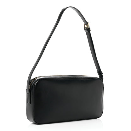 Celine Smooth Calfskin Cuir Triomphe Camera Shoulder Bag Black 2 of 9