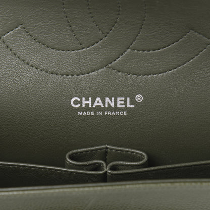 Chanel Caviar Quilted Jumbo Double Flap Dark Green 6 of 11