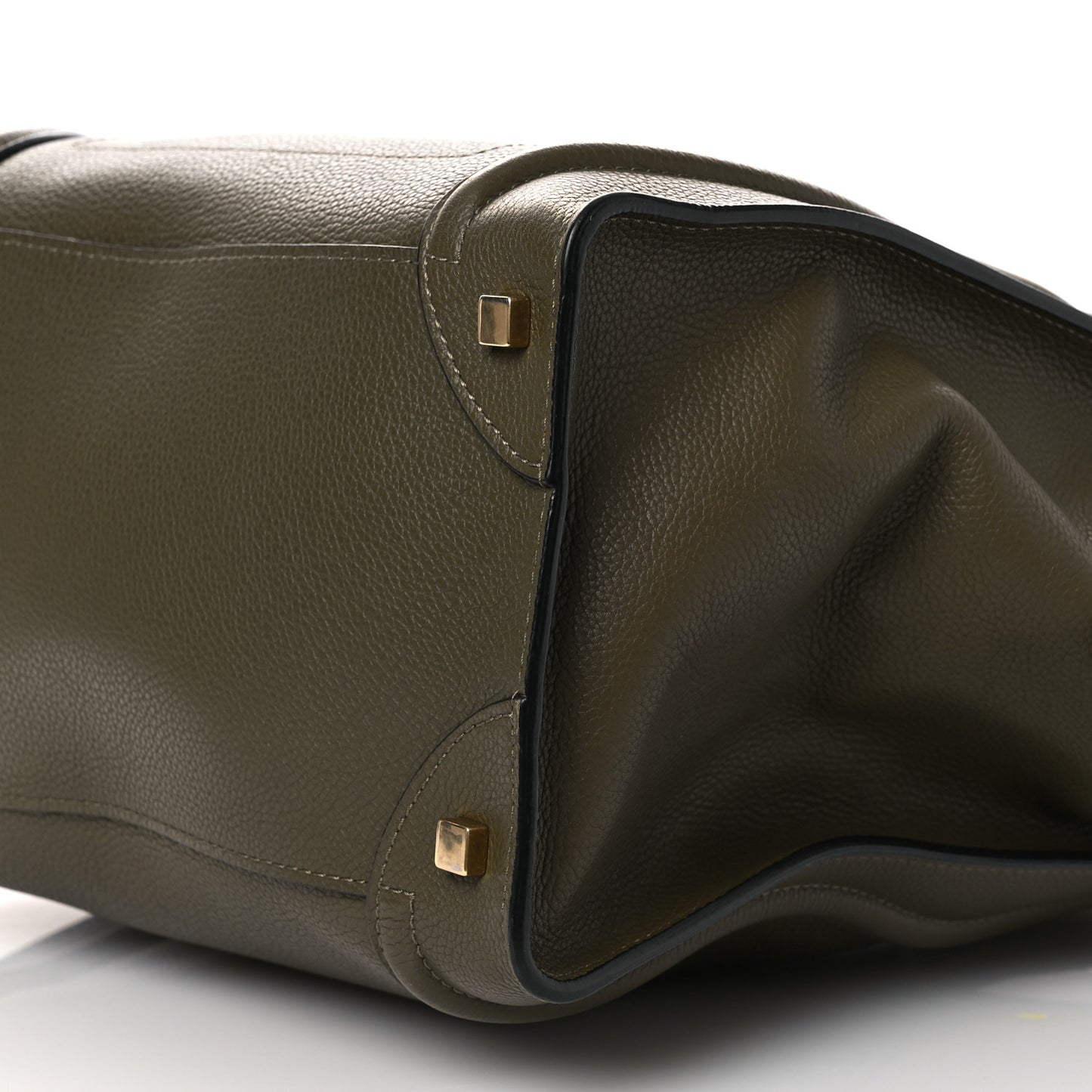 Drummed Calfskin Mini Luggage Souris