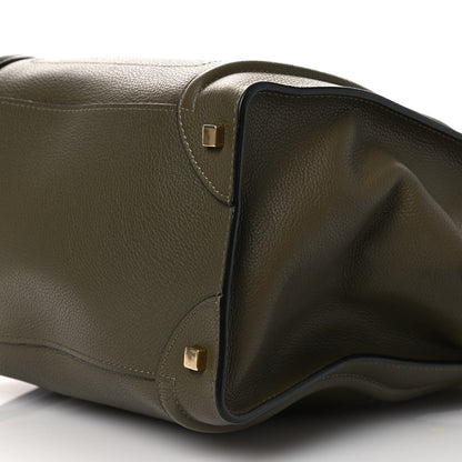 Celine Drummed Calfskin Mini Luggage Souris 10 of 11