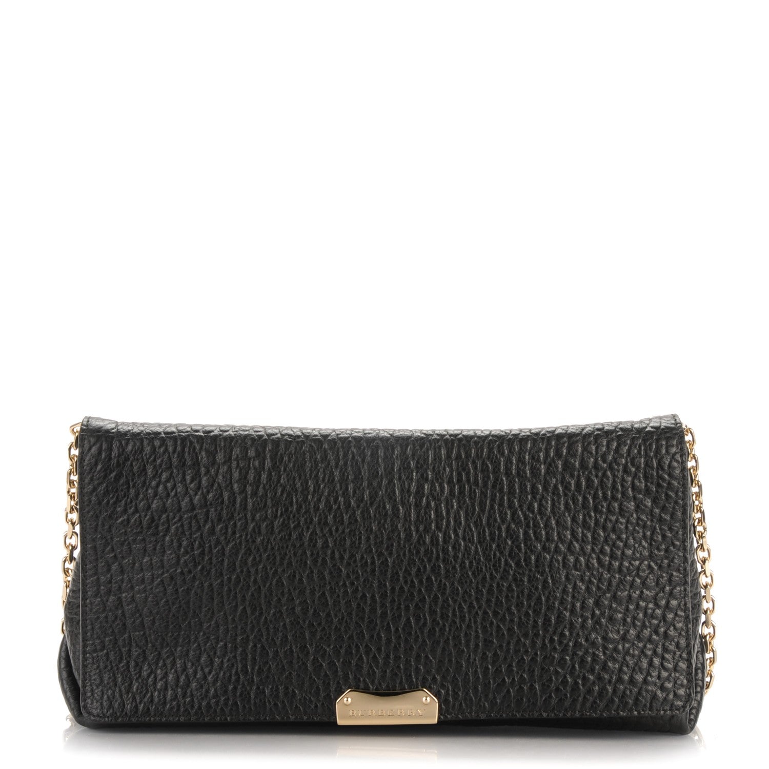 Burberry Signature Grain Medium Mildenhall Crossbody Bag Black 1 of 8