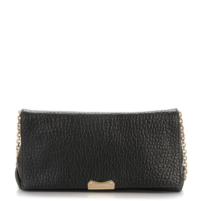 Burberry Signature Grain Medium Mildenhall Crossbody Bag Black 1 of 8
