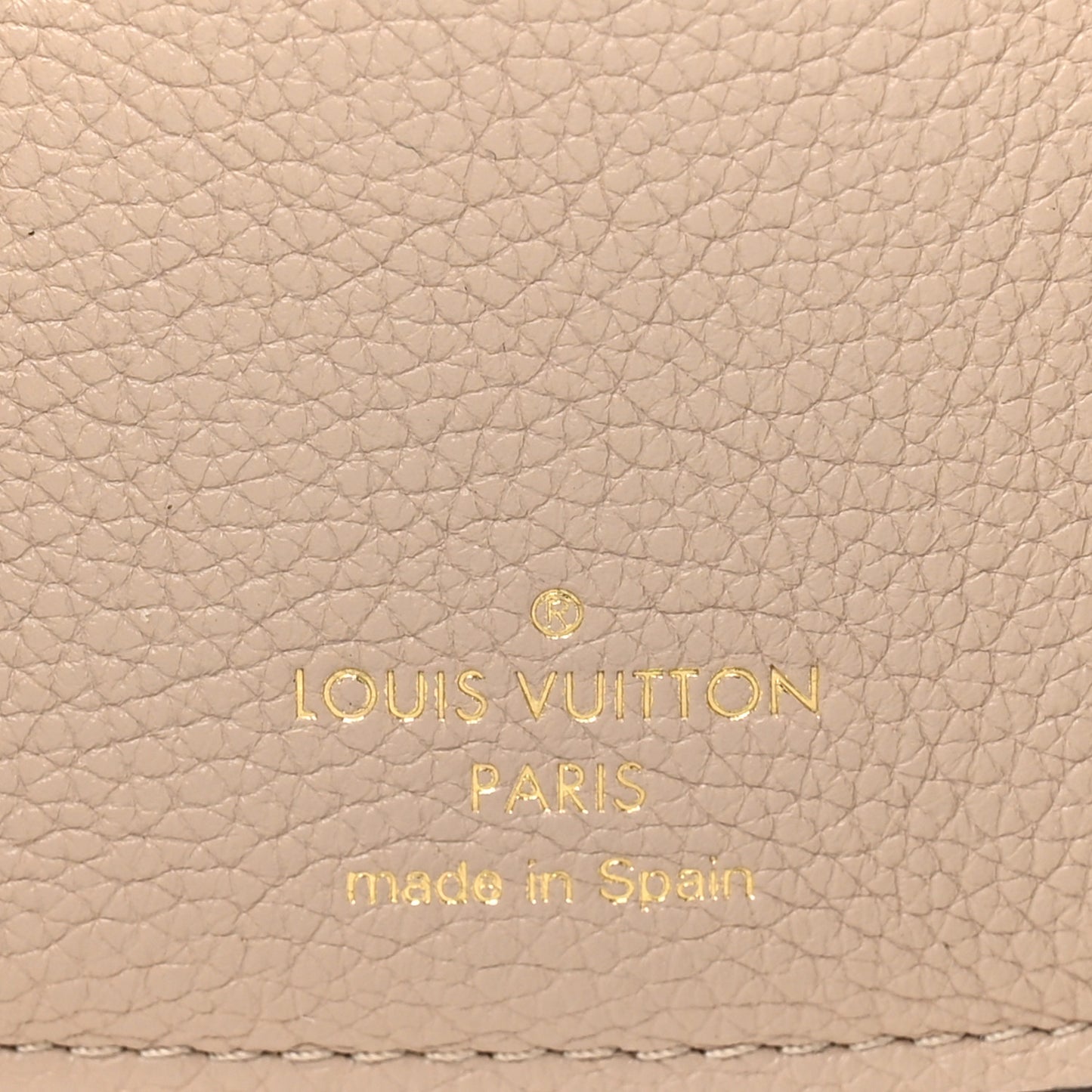 Calfskin Lockmini Wallet Greige