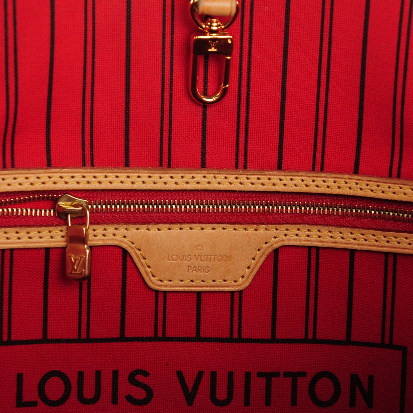 Monogram Neverfull MM Cherry