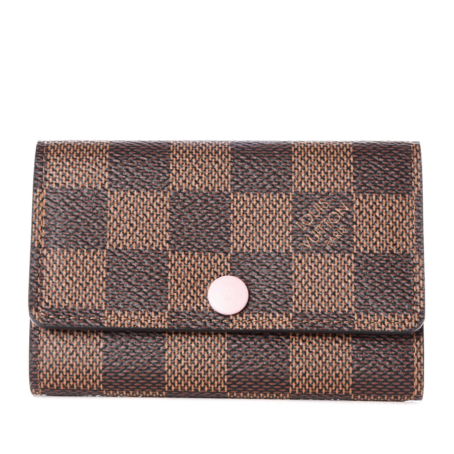 Louis Vuitton Damier Ebene Multicles 6 Key Holder Rose Ballerine 1 of 8