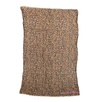 Louis Vuitton Cashmere Silk Leopard Etole Stole Marron 1 of 5