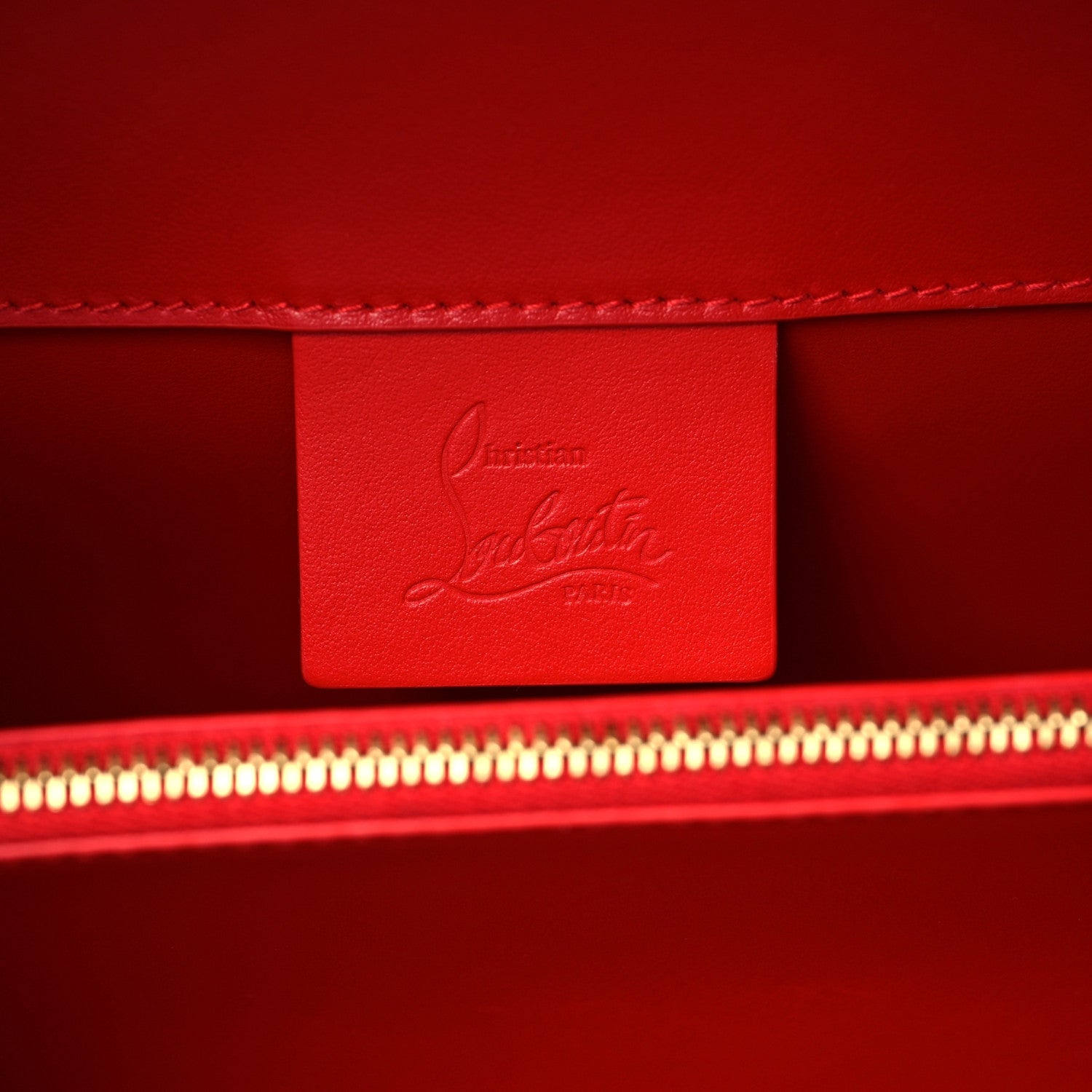 Christian Louboutin Calfskin Large Elisa Shoulder Bag Loubi 4 of 7