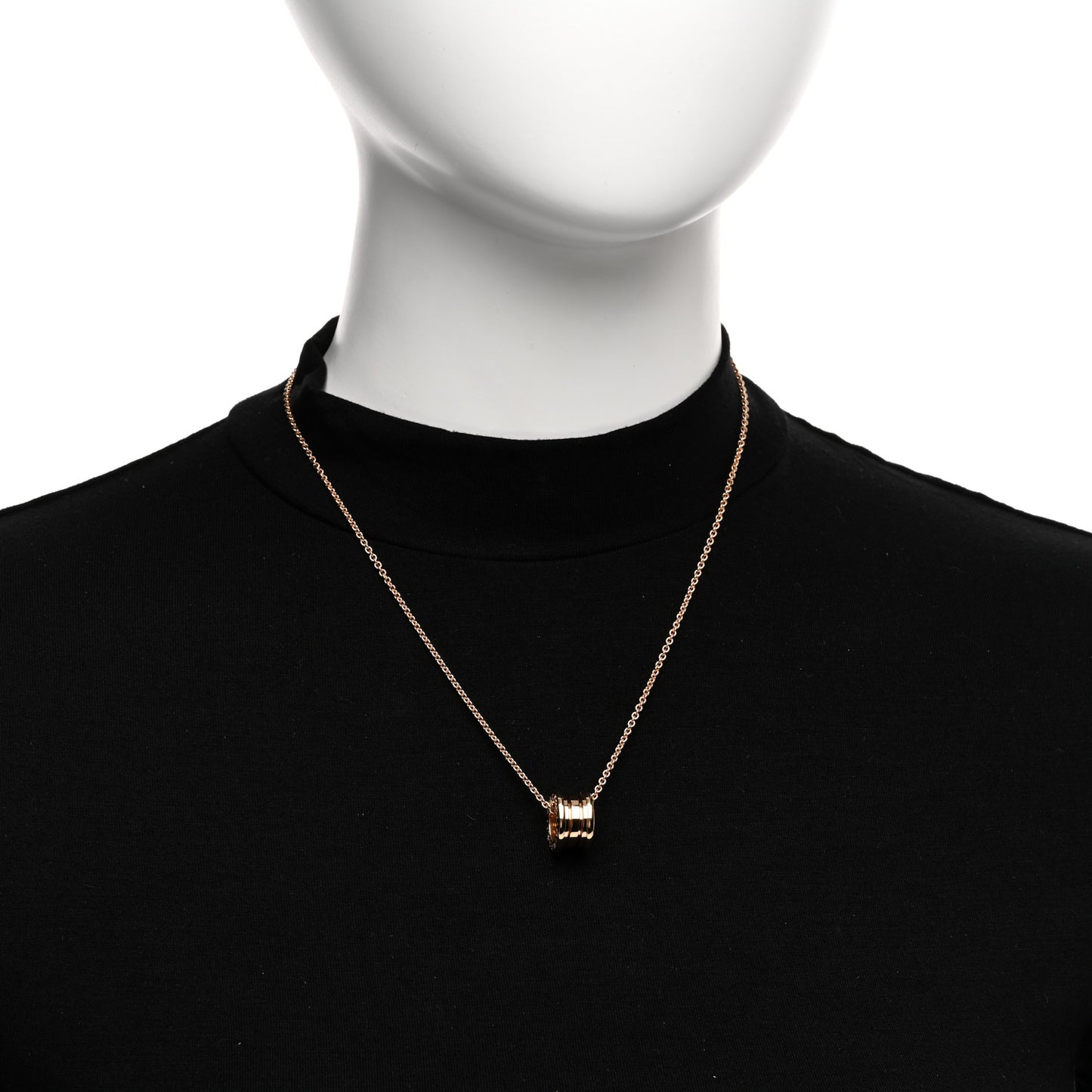 18K Rose Gold B.Zero1 Pendant Necklace