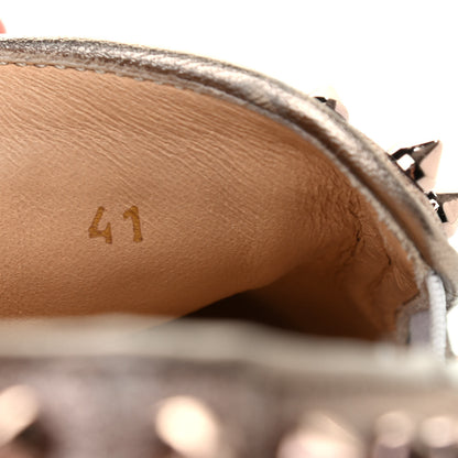 Christian Louboutin Glitter Spikes Womens Roller Boat Flat 41 Bronze 8 of 8