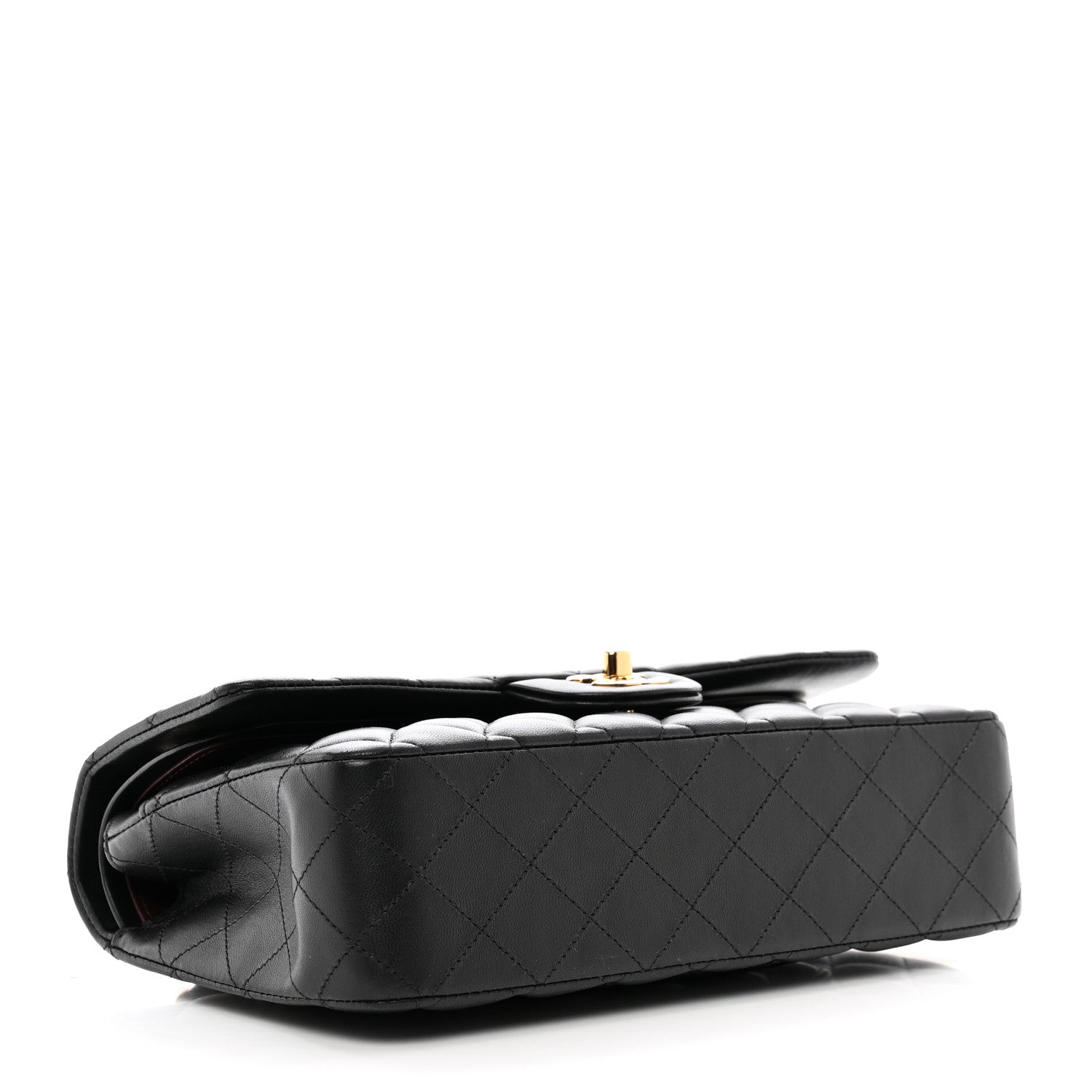 Chanel Lambskin Quilted Medium Double Flap Black 4 of 11